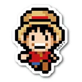 ゼネラルステッカー｜GENERAL STICKER ピクセルワンピースステッカー Sサイズ ルフィ OPX-001S