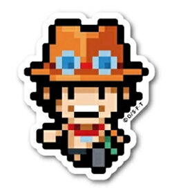 ゼネラルステッカー｜GENERAL STICKER ピクセルワンピースステッカー Sサイズ エース OPX-026S
