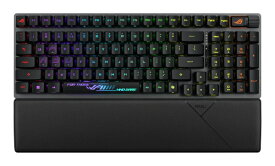 【エントリーで最大2万ポイント当たる｜11/18迄】 ASUS｜エイスース ゲーミングキーボード＋リストレスト ROG Strix Scope II 96 RX Wireless(英語配列) ブラック STRIX/SCOPE2/96/RX/WL/BK/RD [有線・ワイヤレス /Bluetooth・USB]