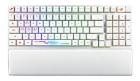 【エントリーで最大全額ポイント還元｜7/18迄】 ASUS｜エイスース ゲーミングキーボード＋リストレスト ROG Strix Scope II 96 RX Wireless(英語配列) ムーンライトホワイト STRIX/SCOPE2/96/RX/WL/WH/RD [有線・ワイヤレス /Bluetooth・USB]