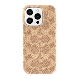 COACH�b�R�[�` iPhone 16 Pro Coach Slim Wrap Case - Signature Tan CH054104