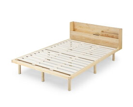 IRIS OHYAMA｜アイリスオーヤマ 宮付き高耐荷重すのこベッド ナチュラル HWBM-D【キャンセル・返品不可】 【代金引換配送不可】