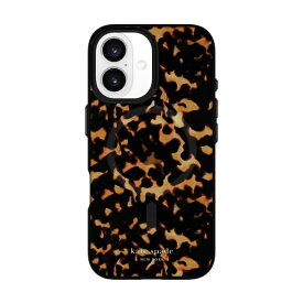 【エントリーで最大全額ポイント還元｜8/5迄】 ケイト・スペード ニューヨーク｜kate spade new york iPhone 16 Kate Spade Protective - MagSafe / Recycled Tortoise KS054348