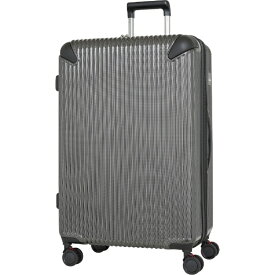 SPALDING｜スポルディング スーツケース　ファスナータイプ　旅行日数目安：10日以上　114L（拡張時125L）　TSAロック搭載 ブラックカーボン SP-0836-74-BKC [TSAロック搭載]
