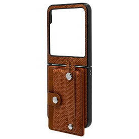 RBSELECT motorola razr 50 ハードケース レザータイプ落下防止ベルト付き ブラウン 8497MR50PCLBR
