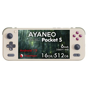 AYANEO�b�A���l�I �|�[�^�u���Q�[�~���OPC AYANEO POCKET S [6�C���` /Android /RAM�F16GB /ROM�F512GB] ���g���p���[ AYAPKSG3X14165RPR [Snapdragon]