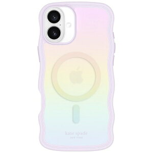 PCgEXy[h j[[Nbkate spade new york iPhone 16 Plus Kate Spade Wavy - MagSafe / Recycled Opal Iridescent KS054392