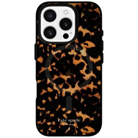 【エントリーで最大全額ポイント還元｜8/5迄】 ケイト・スペード ニューヨーク｜kate spade new york iPhone 16 Pro Kate Spade Protective - MagSafe / Recycled Tortoise KS054432