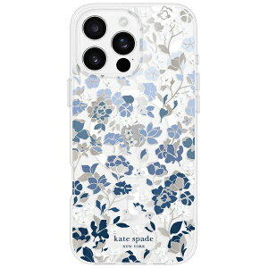 PCgEXy[h j[[Nbkate spade new york iPhone 16 Pro Max Kate Spade Protective - Gems / MagSafe / Recycled Flowerbed Blue KS054464
