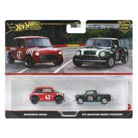 マテル｜Mattel ホットウィール JBK97 プレミアム 2パック モーリス ミニ/’67 オースチン ミニ ピックアップ 【代金引換配送不可】
