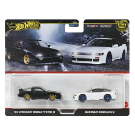 マテル｜Mattel ホットウィール JBK96 プレミアム 2パック ’96 日産 180SX タイプX/日産 シルエイティ 【代金引換配送不可】