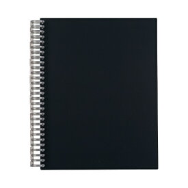 リヒトラブ｜LIHIT LAB. リングノート保存用ノート セミB5 ブラック N1851-24