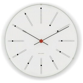 【エントリーで最大全額ポイント還元｜8/5迄】 ARNE JACOBSEN（アルネ ヤコブセン） 掛時計 Bankers Wall Clock 29cm white AJ43640