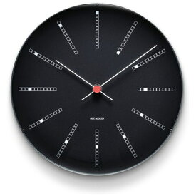 【エントリーで最大2万ポイント当たる｜4/23まで】 ARNE JACOBSEN（アルネ ヤコブセン） 掛時計 Bankers Wall Clock 29cm black AJ43646