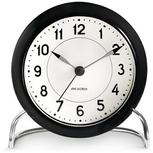 yGg[2{bΏۃ[U[ 9/21z ARNE JACOBSENiAl RuZj uv Station Table clock 11cm ubNEՃzCgiArAj AJ43672