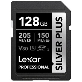 Lexar｜レキサー Lexar SDXCカード Professional SILVER PLUSシリーズ V30 UHS-I U3 LSDSIPL128G-BNNNJ [128GB] 【代金引換配送不可】