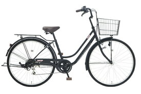 【エントリー2倍｜対象ユーザー限定 12/15まで】 アサヒサイクル｜Asahi Cycle 自転車 サントスDX SANTOS DX 276S ツヤケシブラック STD76C [外装6段 /27インチ]2025年モデル【キャンセル・返品不可】 【代金引換配送不可】