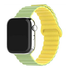 ALLONE｜アローン Apple Watch 42/44/45/49 シリコンマグネットバンド グリーンイエロー ALG-WM01GRYE