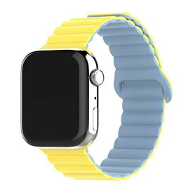 ALLONE｜アローン Apple Watch 42/44/45/49 シリコンマグネットバンド イエローブルー ALG-WM01YEBL