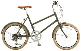 UNIZE｜ユナイズ 自転車 ミニベロ コロン coron 206A マットグリーン UCO06A [外装6段 /20インチ]2025年モデル【キャンセル・返品不可】 【代金引換配送不可】