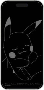 【エントリーで最大全額ポイント還元|11/5迄】 グルマンディーズ|gourmandise iPhone 16 Pro ガラススクリーンプロテクター ポケットモンスター ピカチュウ POKE-964A