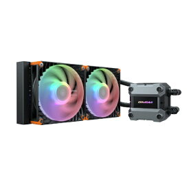 COUGAR｜クーガー 水冷CPUクーラー 120mmファンx2 [LGA1851/1700/1200/115X・AM5/AM4/AM3/AM2/FM2/FM1] POSEIDON ULTRA ARGB 240 ブラック CGR-PSDUTRGB-B-240