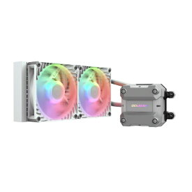 COUGAR｜クーガー 水冷CPUクーラー 120mmファンx2 [LGA1851/1700/1200/115X・AM5/AM4/AM3/AM2/FM2/FM1] POSEIDON ULTRA ARGB 240 ホワイト CGR-PSDUTRGB-W-240