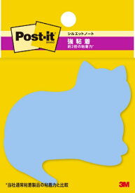 3Mジャパン｜スリーエムジャパン 強粘着 シルエットノート Post-it(ポスト・イット) ネコ SSS-NEU