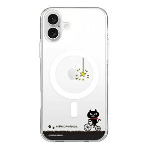 ROA�b���A iPhone 16 Plus�i6.7�C���`�j �N���A�P�[�X MagSafe �l�R�}���W���E abbi FRIENDS �T�C�N�����O ABF27238i16PL