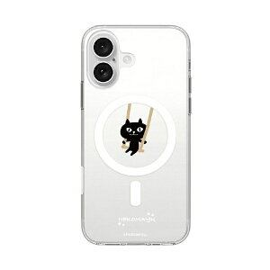 ROA�b���A iPhone 16�i6.1�C���`�j �N���A�P�[�X MagSafe �l�R�}���W���E abbi FRIENDS �u�����R ABF27240i16
