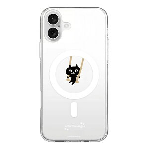 ROA�b���A iPhone 16 Plus�i6.7�C���`�j �N���A�P�[�X MagSafe �l�R�}���W���E abbi FRIENDS �u�����R ABF27242i16PL