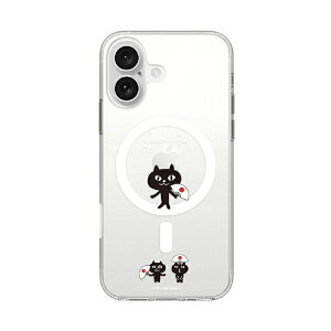 ROA�b���A iPhone 16�i6.1�C���`�j �N���A�P�[�X MagSafe �l�R�}���W���E abbi FRIENDS �n�� ABF27248i16