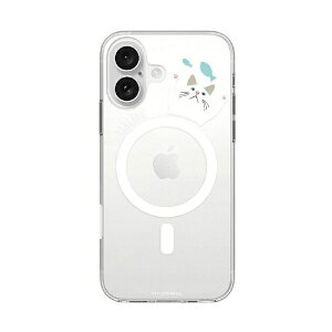 ROA�b���A iPhone 16�i6.1�C���`�j �N���A�P�[�X MagSafe �^�[�`���� abbi FRIENDS �������ȃu���[ ABF27272i16