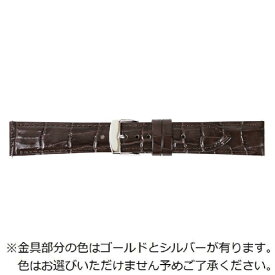 バンビ｜BAMBI 時計バンド 本革 型押し クイックレバー 裏ラバー フォーマルハウト かん幅18mm 美錠幅16mm ダークブラウン BKLE040BP