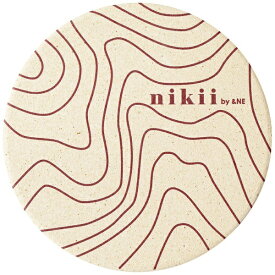 エヌ・エレファント｜n elephant 陶器珪藻土コースター nikii レッド NRS-235-RD