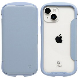 HAMEE｜ハミィ [iPhone 15/14/13専用]iFace Reflection ダイアリー ポリカーボネート クリアケース iFace ペールブルー 41-983539