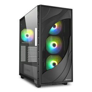 SHARKOONbV[N[ PCP[X [ATX /Micro ATX /Mini-ITX] REBEL C80G RGB(KX) ubN
