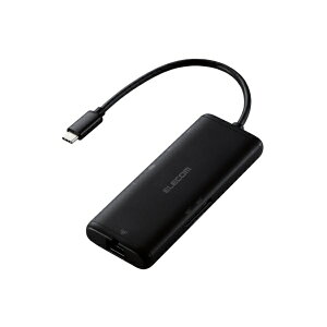 yGg[ōőSz|CgҌb11/5z ELECOMbGR mUSB-C IXX J[hXbgx2 / HDMI / LAN / USB-Ax2 / USB-C] USB PDΉ 100W hbLOXe[V ubN DST-070BPBK [USB Power 