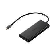 ELECOM｜エレコム ［USB-C オス→メス カードスロットx2 / HDMI / LAN / USB-Ax4 / USB-Cx2] USB PD対応 …