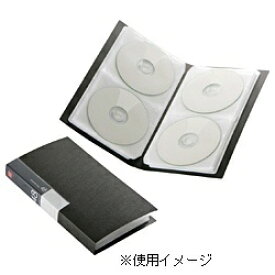 BUFFALO｜バッファロー DVD/CD対応 ファイルケース ブックタイプ 48枚収納 ブラック BSCD01F48BK[BSCD01F48BK]