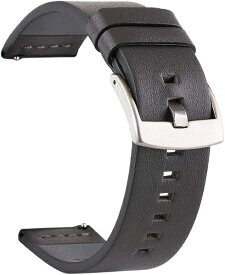 AMAZFIT｜アマズフィット スマートウォッチ 替えバンド 22mm レザー ブラック sp200006-S16-C01Q04