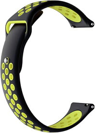 AMAZFIT｜アマズフィット Amazfit シリコン 替えバンド 22mm ブラック＆イエロー sp200025-S16-C158Q06