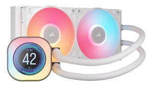 CORSAIRbRZA CPUN[[ 120mmt@x2 [LGA1851/1700EAM5/AM4] iCUE LINK TITAN 240 RX RGB LCD White zCg CW-9061025-WW