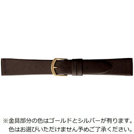 バンビ｜BAMBI 時計バンド 本革 スムース　裏ラバー 防水 かん幅17mm 美錠幅14mm 【金具色指定不可】 ダークブラウン BCE210BO