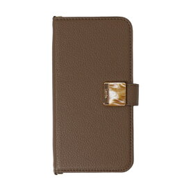 ナチュラルデザイン｜NATURAL design iPhone 16（6.1インチ）手帳型ケース Landa. チョコレート iP24-61-LND02