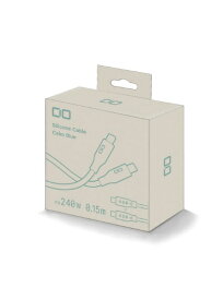 CIO｜シーアイオー CIO Mate シリコンケーブル240W CtoC 0.15m カームブルー CIO-SL30000N2-CC015-