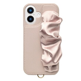 ユニケース｜UNICASE Classy Scrunchie Case for iPhone 16 pink UNI-CSIP24M-2CSPK