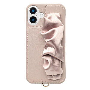 ���j�P�[�X�bUNICASE Classy Scrunchie Case for iPhone 16 Plus pink UNI-CSIP24L-2CSPK