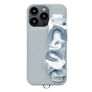 ���j�P�[�X�bUNICASE Classy Scrunchie Case for iPhone 16 Pro Max pale blue UNI-CSIP24LP-2CSPB