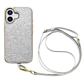 ユニケース｜UNICASE Cross Body Case Duo for iPhone 16 shine silver UNI-CSIP24M-2CBSS